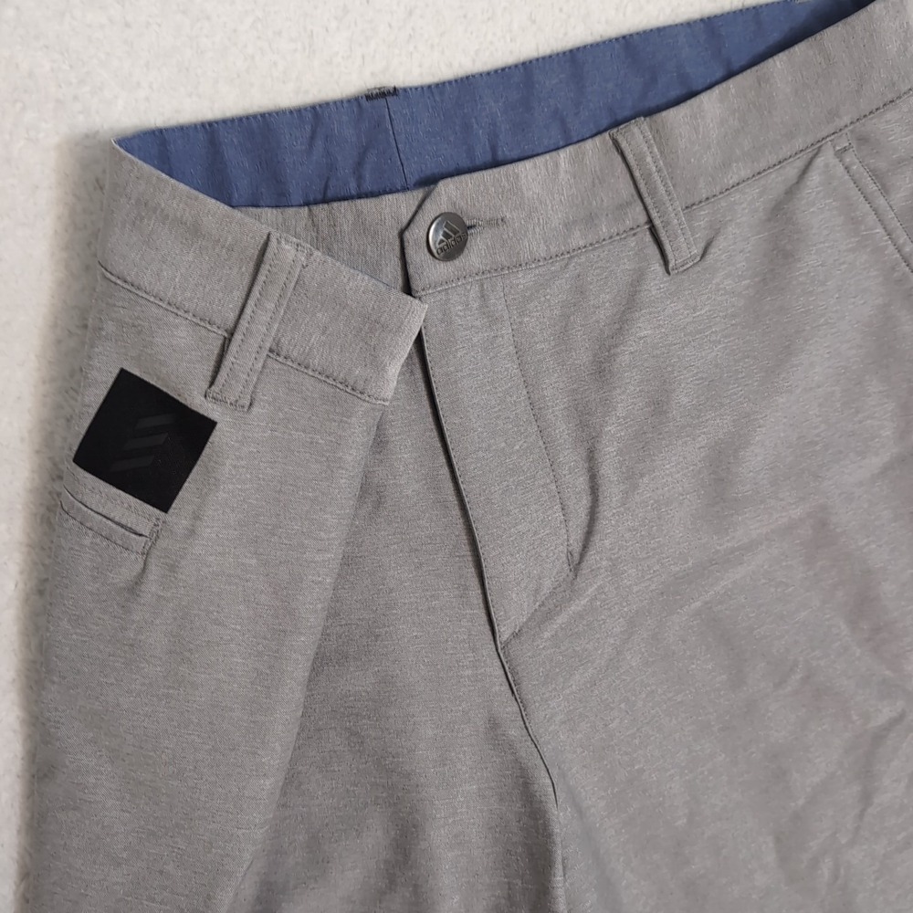 Adidas Pants Mens 34x34 (Measured 34x30) Gray Joggers Adicross Tapered Stretch